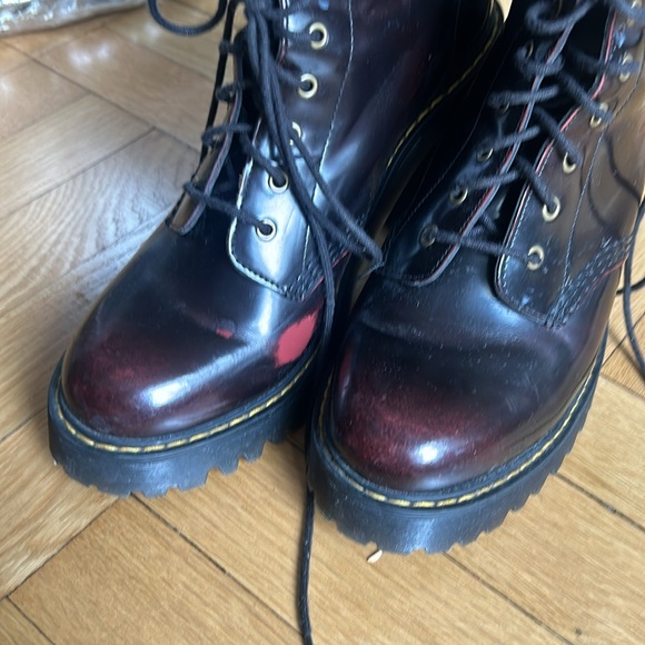Dr. Martens Red Heeled Kendra Boots Women's Size 9 EU41 Arcadia Leather … - Picture 13 of 17